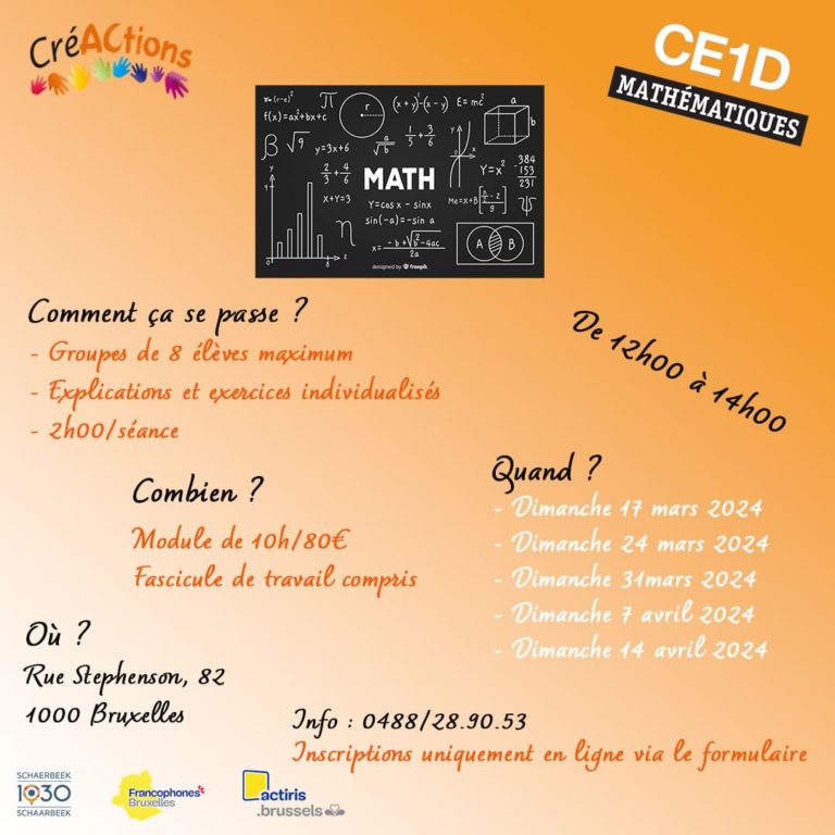 Affiche inscription CE1D 2024